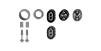 Hjs Montagesatz, Abgasanlage [Hersteller-Nr. 82438028] für Honda von HJS