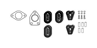 Hjs Montagesatz, Abgasanlage [Hersteller-Nr. 82457831] für Mitsubishi von HJS