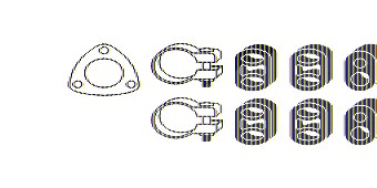Hjs Montagesatz, Abgasanlage [Hersteller-Nr. 82142787] für Opel von HJS