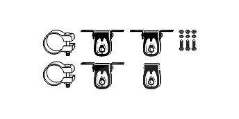 Hjs Montagesatz, Abgasanlage [Hersteller-Nr. 82111562] für VW von HJS