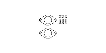 Hjs Montagesatz, Katalysator [Hersteller-Nr. 82122322] für BMW von HJS