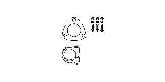 Hjs Montagesatz, Katalysator [Hersteller-Nr. 82141871] für Opel von HJS