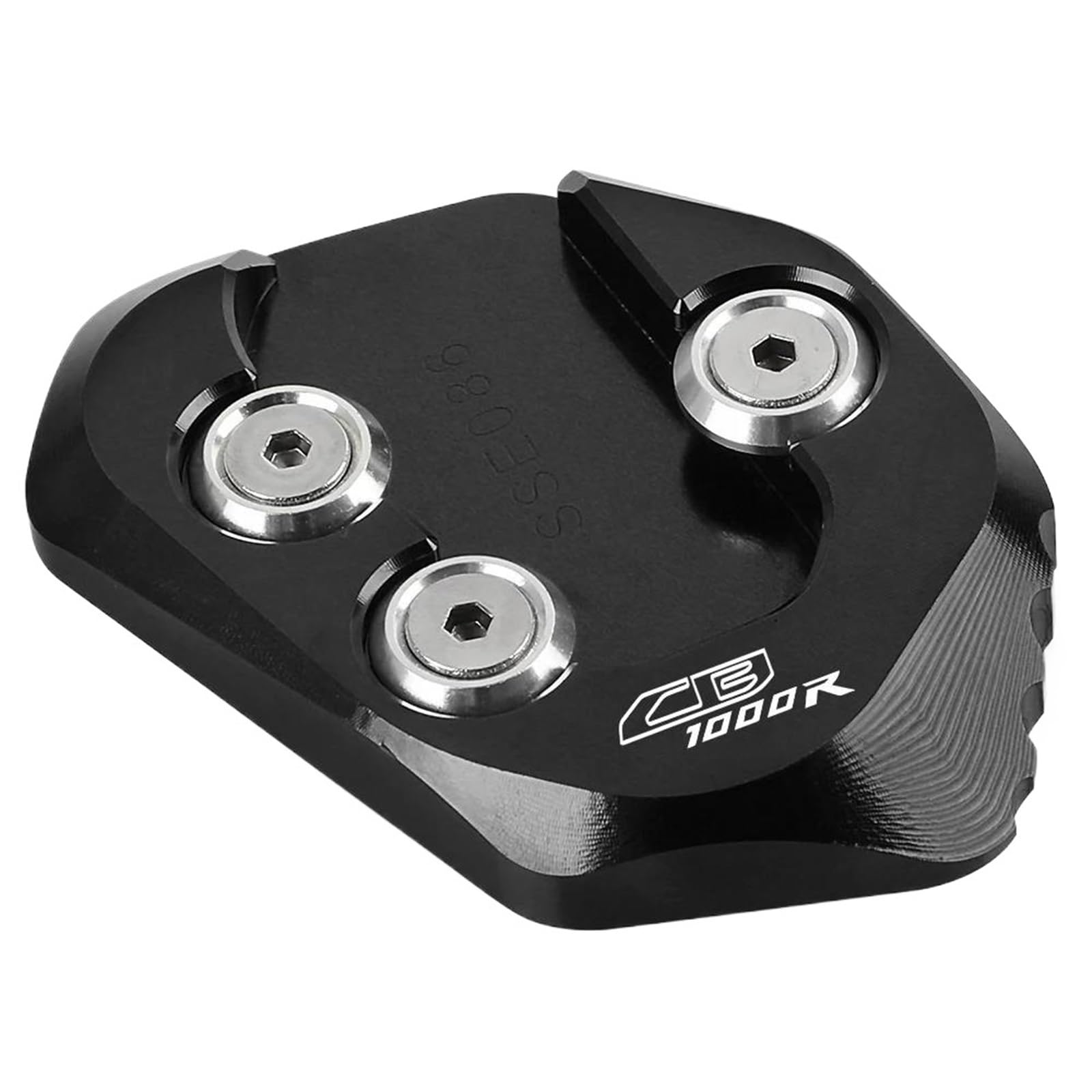 HJTEDHE Alloy Stützfuß Fußseitenständer FÜR CB1000R 2018 2019 2020 2021 2022 2023 Seite Stand Platte Ständer Enlarger Basis Unterstützung Motorrad Zubehör Motorrad Fußhalterung Ständerpolster(1) von HJTEDHE