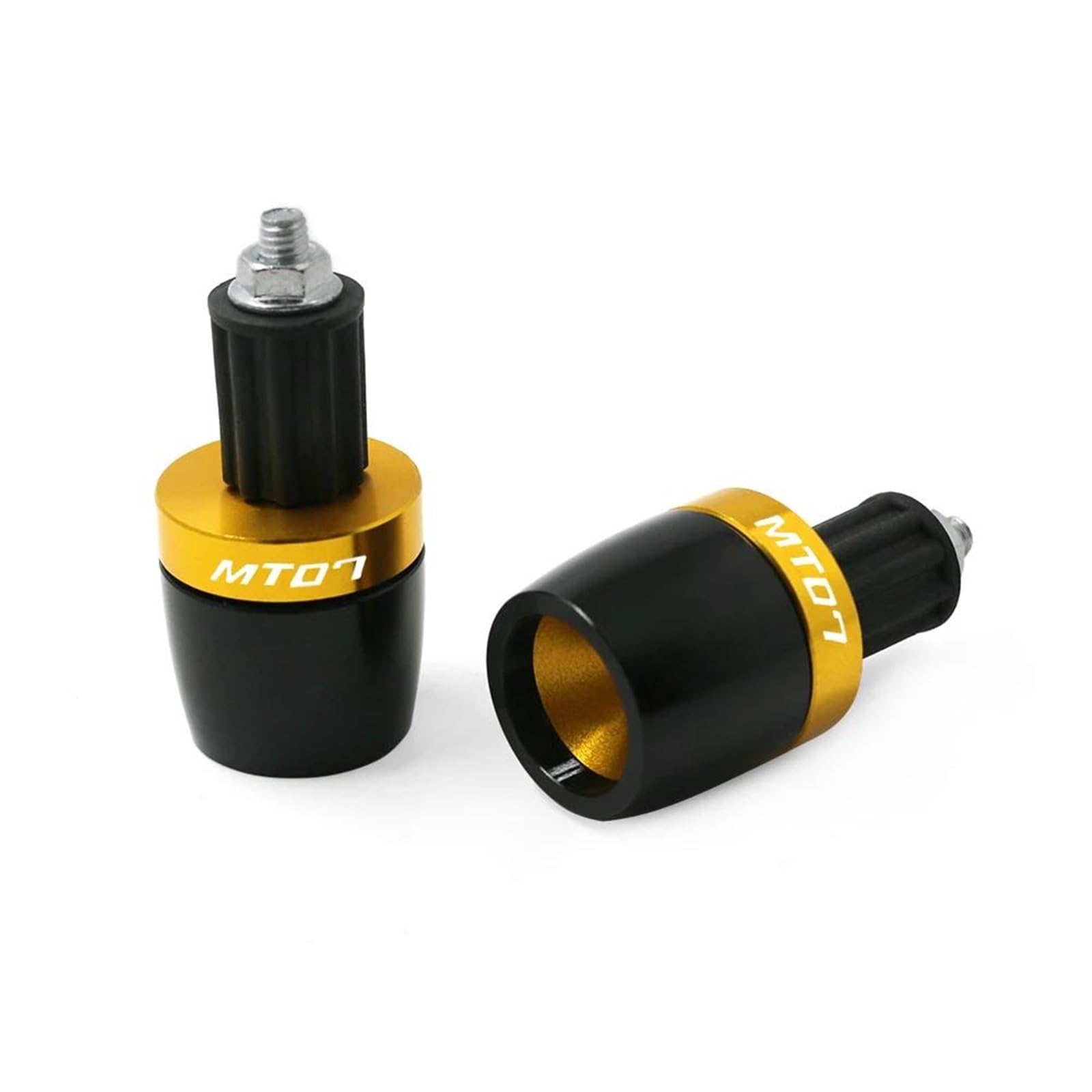 HJTEDHE Anti Vibrations Lenker Endstopfen Für Ya&ma&ha Für MT-07 Universal Motorrad Lenker Griffe Ende 7/8 "22 MM Griff Bar Gegengewicht Kappe Stecker Slider Griff Endkappen(3) von HJTEDHE