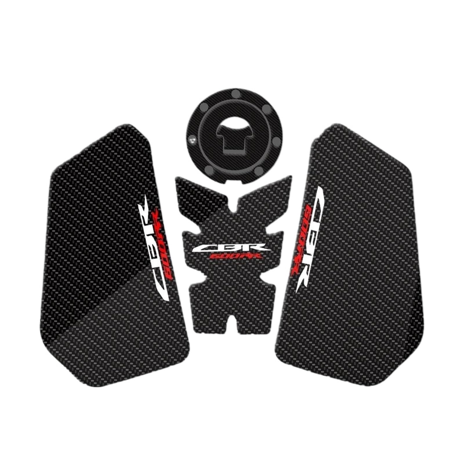 HJTEDHE Motorcycle Tankpad 3D Transparente Aufkleber Carbon Fiber TextureMotorcycle Tank Pad Aufkleber Für CBR600RR 2020-2023 Tankpad Motorrad Lackschutz Aufkleber(5) von HJTEDHE