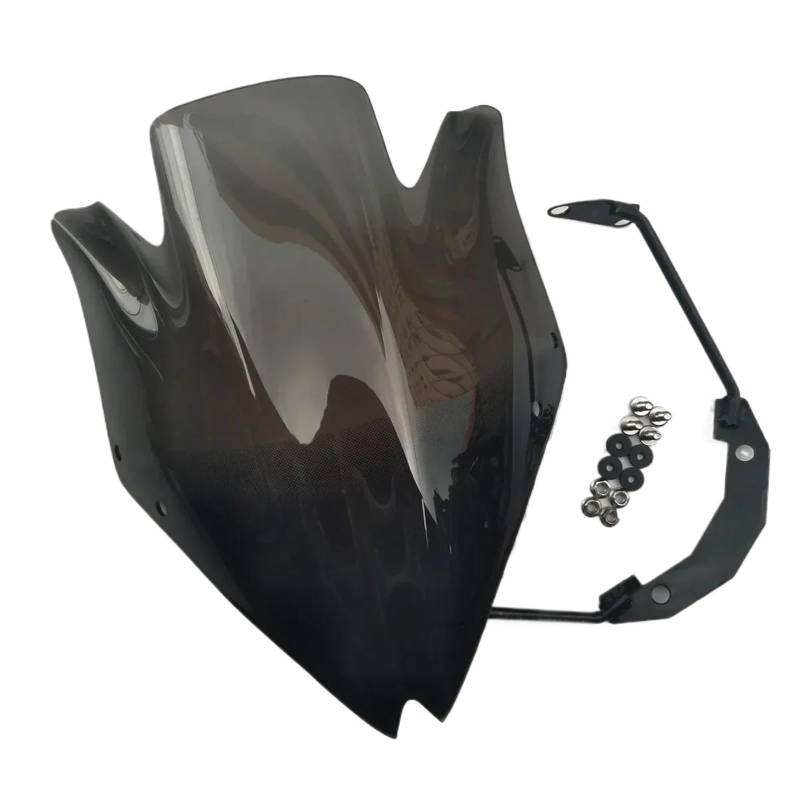 HJTEDHE Motorrad Windschutzscheibe Windabweiser, Rauchschwarz, Spoiler, Windschutzscheibe, Windschutzscheibe Für Kawasaki Für Z750R 2007–2012 Motorrad Windschutzscheibe(4) von HJTEDHE