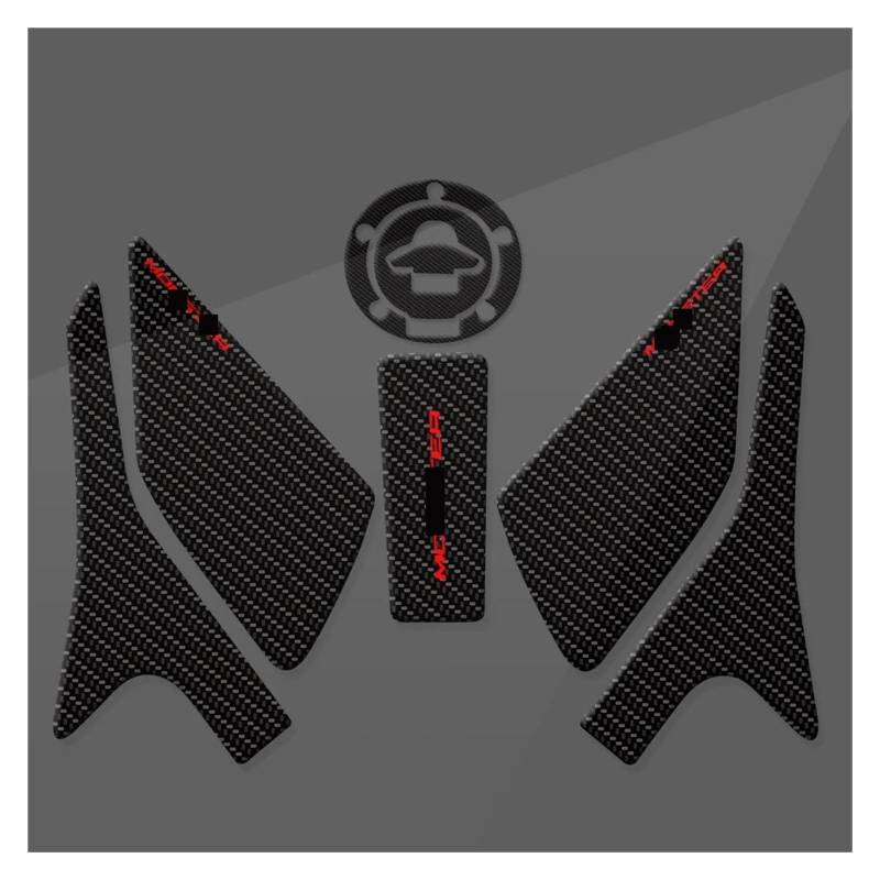 Motorcycle Tankpad Motorrad Tank Pad Protector Transparent Fisch Knochen Aufkleber Carbon Faser Textur Für DUCATI Für MONSTER 950 937 SP 2023 2022 2021 Tankpad Motorrad Lackschutz Aufkleber(7) von HJTEDHE