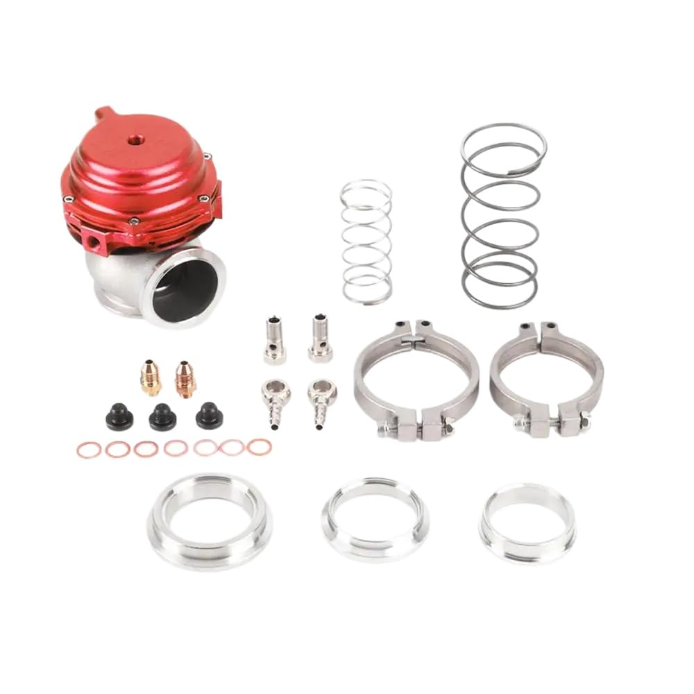 44mm Red External Cooled Turbo Wastegate MVR44 V-Band Compatible with Universal Turbo Performance Compatible With Similar Applications von HJXcTRH