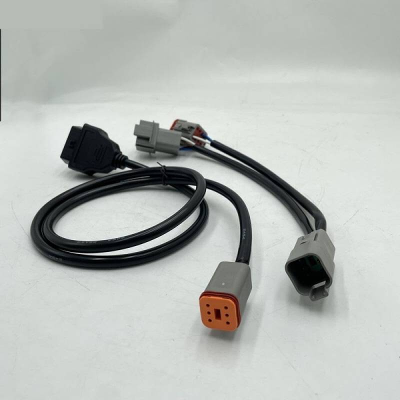 6 + 8 Pins Schiffsmotor-Diagnose-Verbindung mit Software Kompatibel mit Vocom Vodia Scanner-Werkzeug-Adapter, kompatibel mit Penta-Industrieteilen(Cable ONLY) von HJXcTRH