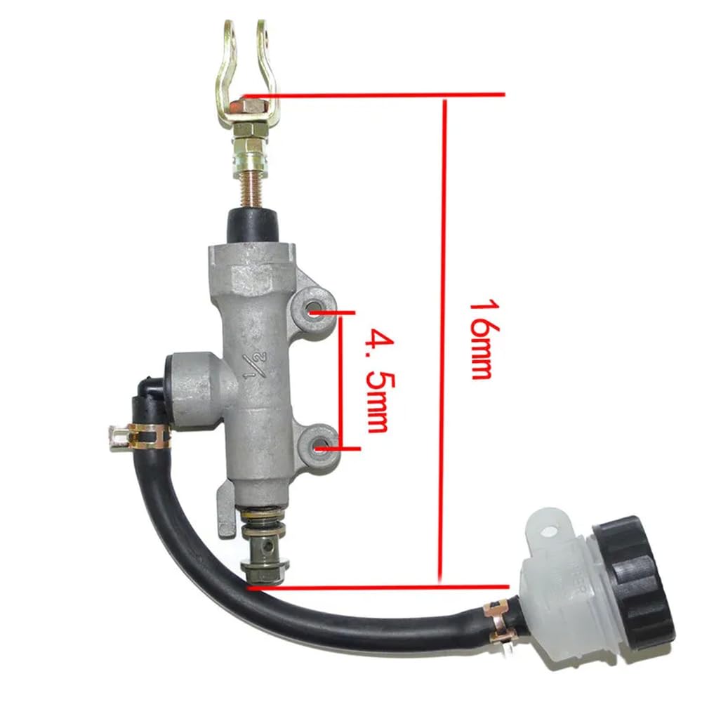 Hydraulikpumpe des Hauptbremszylinders der Hinterradbremse Kompatibel mit Motorräder, kompatibel mit CBR250 VT250 Hornet 250 CB400 CB-1 CBR400 VFR400 VTEC von HJXcTRH