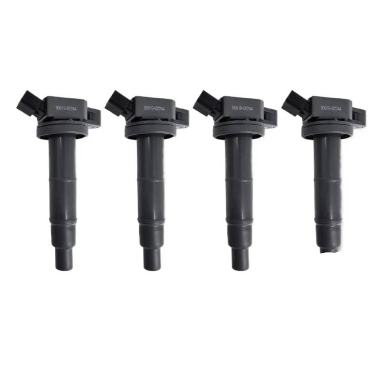 Zündspulen kompatibel mit 90919-02244 9091902244 90919-02266 Kompatibel mit Highlander 2.4L 1/4 Stück Autoteile(90919-02244(4PCS)) von HJXcTRH