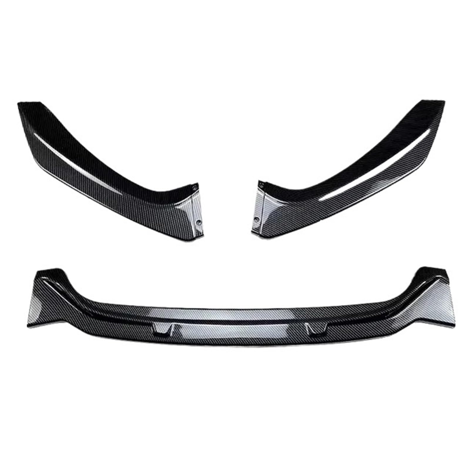 HKNCNP [Replacement] for BMW 1 Serie F20 F21 for M-Pack 118i 120i 2015-2019 Frontschürze Lip Splitter Diffusor Lip Body Kit Auto Spoiler Stoßstange Zubehör (Carbon Look) von HKNCNP