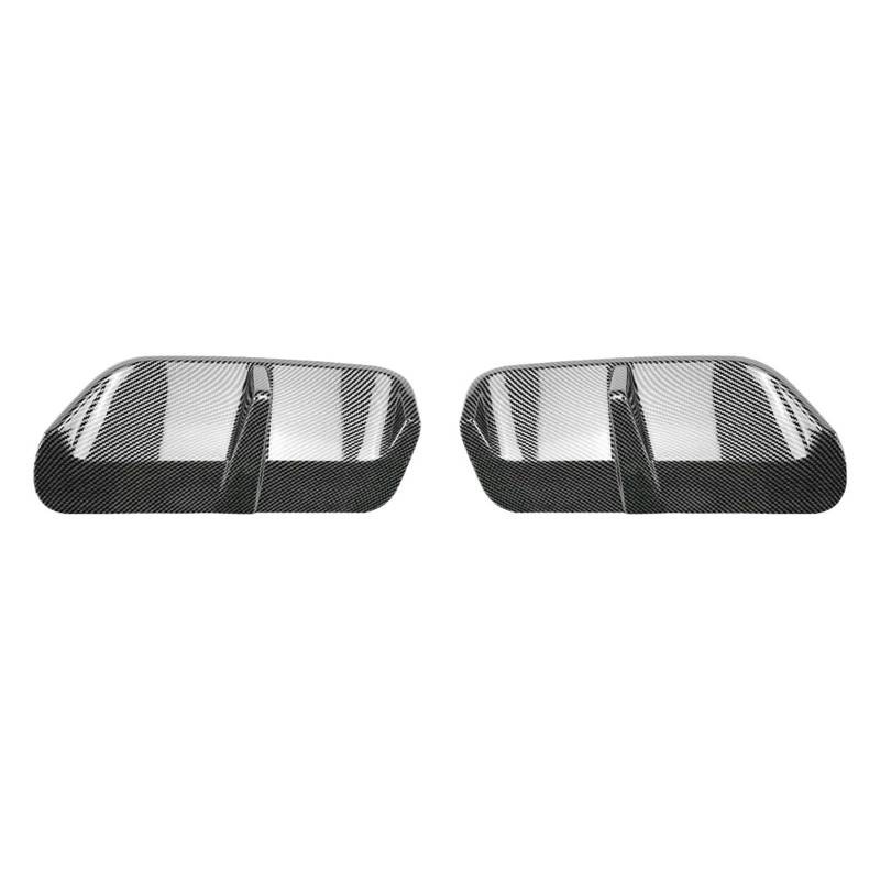 HKNCNP [Replacement] for BMW X1 IX1 U11 2023 + M Sport Hintere Stoßstange Lip Diffusor Spoiler Splitter Schutz Auto Styling Auto Zubehör Dekoration (Carbon Look) von HKNCNP