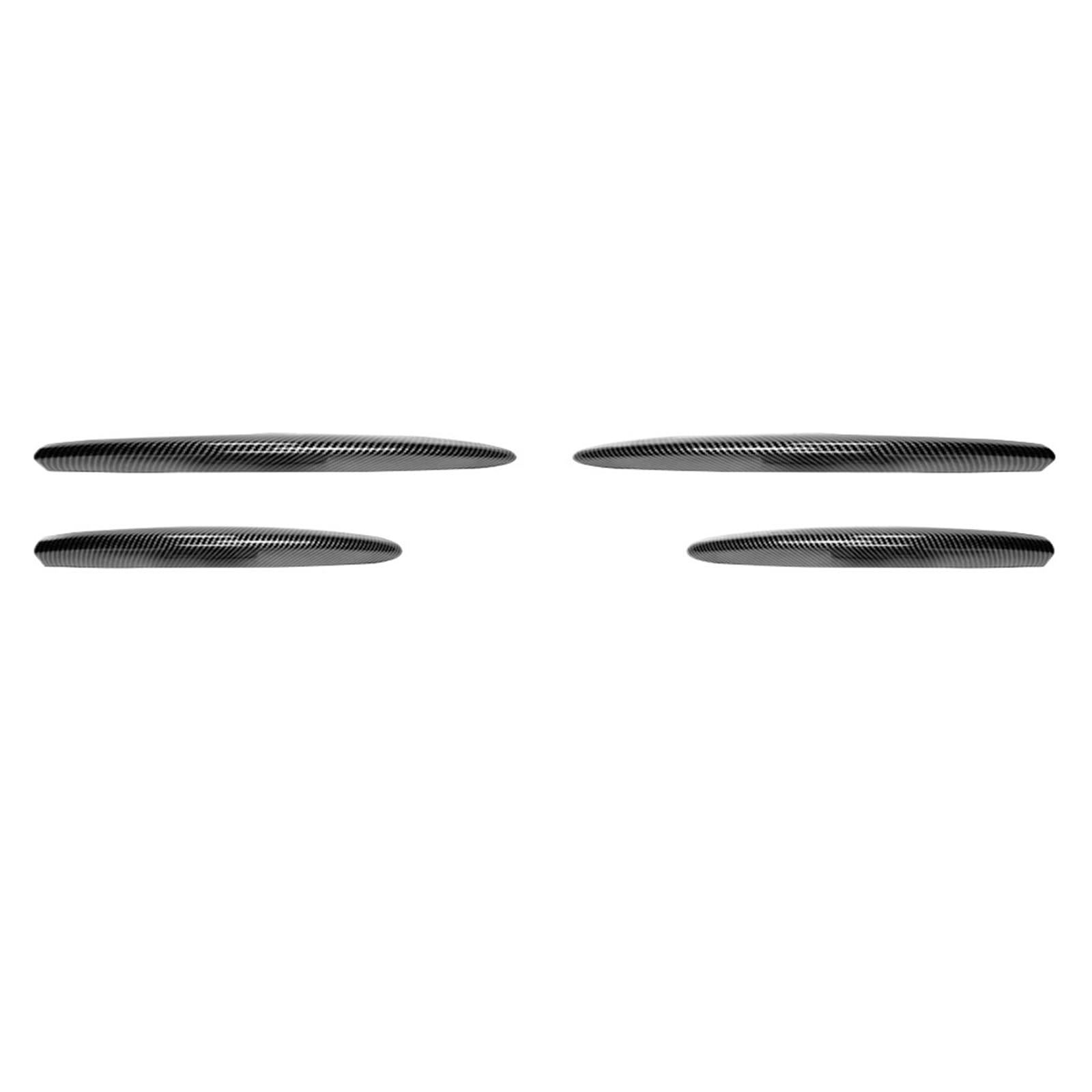 HKNCNP [Replacement] for Mercedes for Benz E-Klasse W214 S214 AMG Linie 2024 + 4 Stück Lufteinlassgitter Zierblende Frontstoßstange Spoiler Splitter (Carbon Black) von HKNCNP