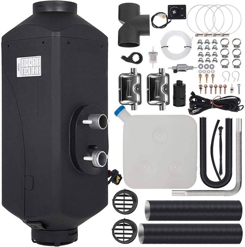 5KW 12 V / 24 V Diesel Lufterhitzer Air Standheizung, Air Diesel Standheizung LCD-Bildschirm Schalter Auto Heizung mit Fernbedienung-24V-5kw von HKPLDE