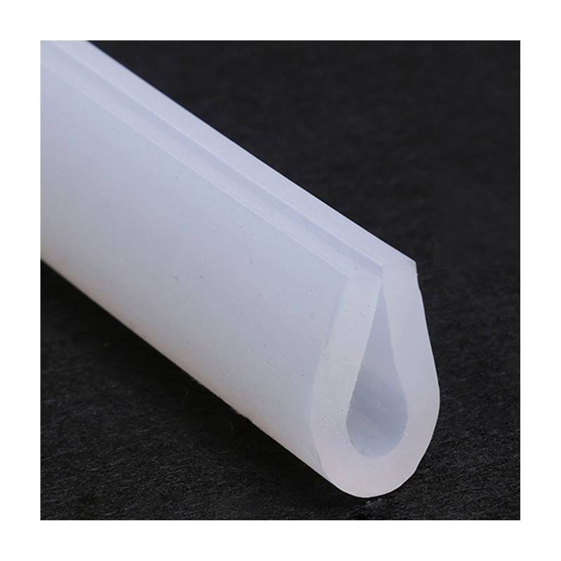 Türkantenschutzgerät, U-förmige Schlittenkantenver U-förmige Silikon-Randleiste, Gummidichtung, transparent, geeignet for Türen, 5 Meter lang,(16mm x 27mm) von HKSDKABOP