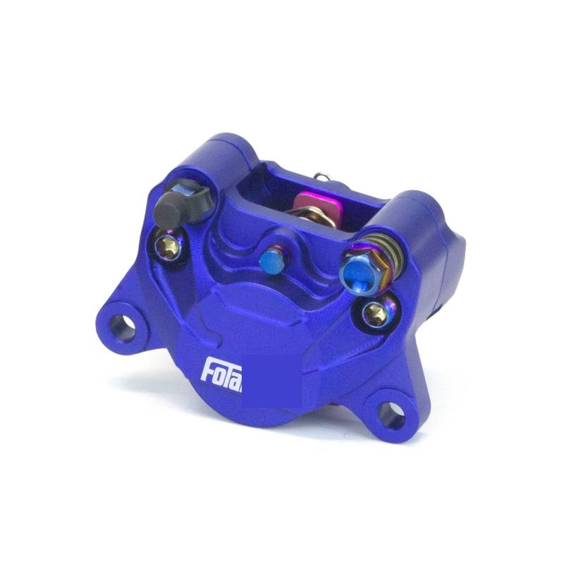 84 mm Pitching-Montage, Motorrad-Bremssattel, Bremsscheibe, 200 mm, 220 mm, vorne und hinten, 2 Kolben, kompatibel mit Scooter Rsz Jog Dirt Pit Bike(Blue) von HLAQHL