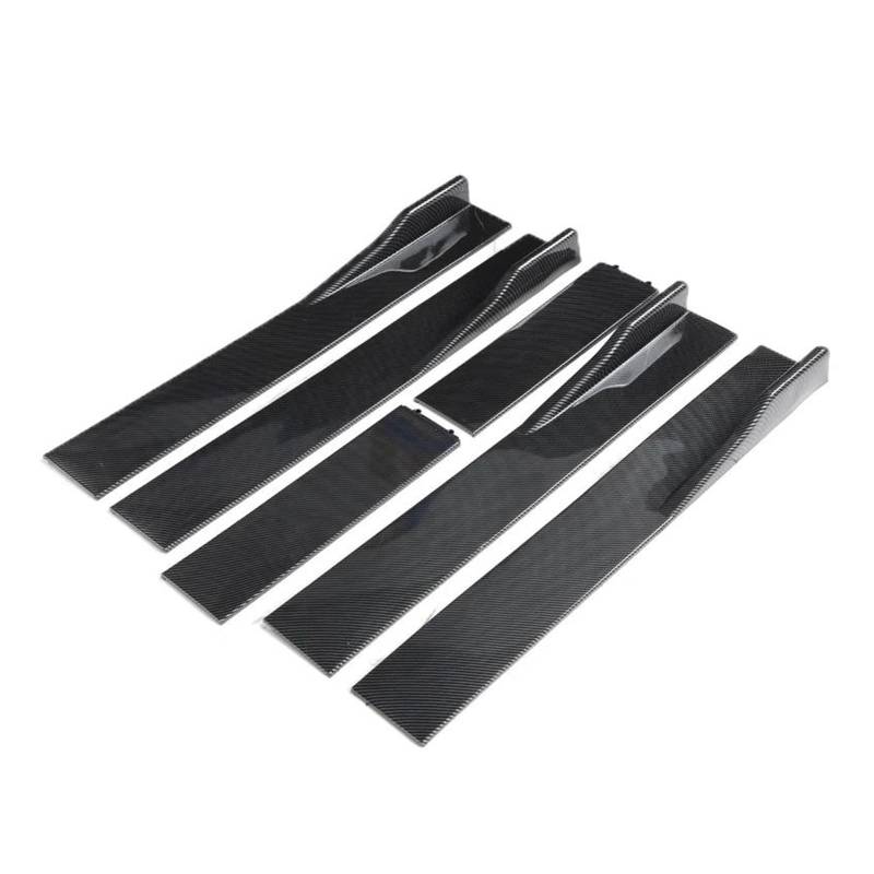 1 Paar 2M Für A3 A4 A5 A6 A7 A7 A8 Q3 Q5 Q7 RS5 RS6 RS7 S3 S4 Für TT Auto Seite Röcke Verlängerung Rocker Panels Lip Splitter Schwarz ABS Auto Seitenschweller Trittbretter Schweller(D-Model Carbon Fib von HLJNLVBN