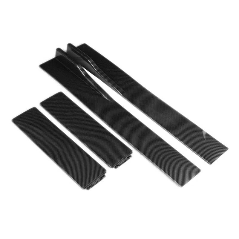 1 Paar Universal 1,2 M / 47,2 Zoll Seitenschwellerverlängerung Rocker Panels Lippenrock Autozubehör Hellschwarz Auto Seitenschweller Trittbretter Schweller(B-Model-Carbon Fiber) von HLJNLVBN