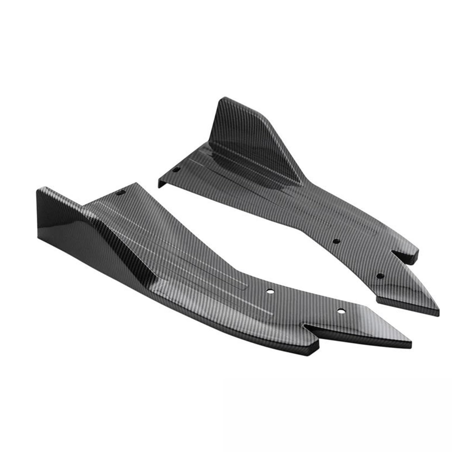 1Set Carbon Fiber Auto Universal Side Rock Separator Spoiler Lip Flügel Trim Stoßstange Separator Trim Schutz Hinten Lip Flügel Auto Seitenschweller Trittbretter Schweller(Kohlefaser) von HLJNLVBN