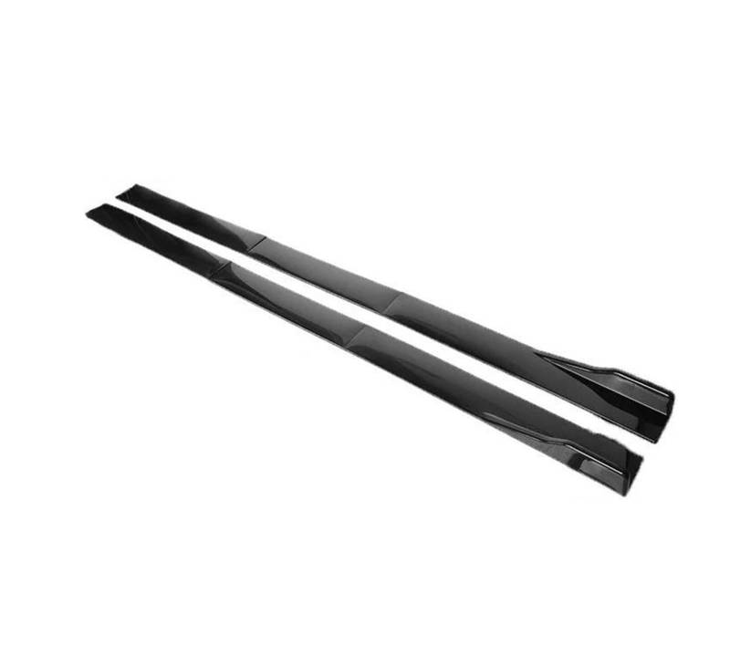 2/2,2 M Für Q3 Q5 Q7 A3 A4 A5 A6 A7 A7 A8 S3 S4 RS5 RS6 RS7 Für TT Auto Seite Röcke Verlängerung Rocker Panels Lip Stoßstange Modifikation Auto Seitenschweller Trittbretter Schweller(2.2m Bright Black von HLJNLVBN