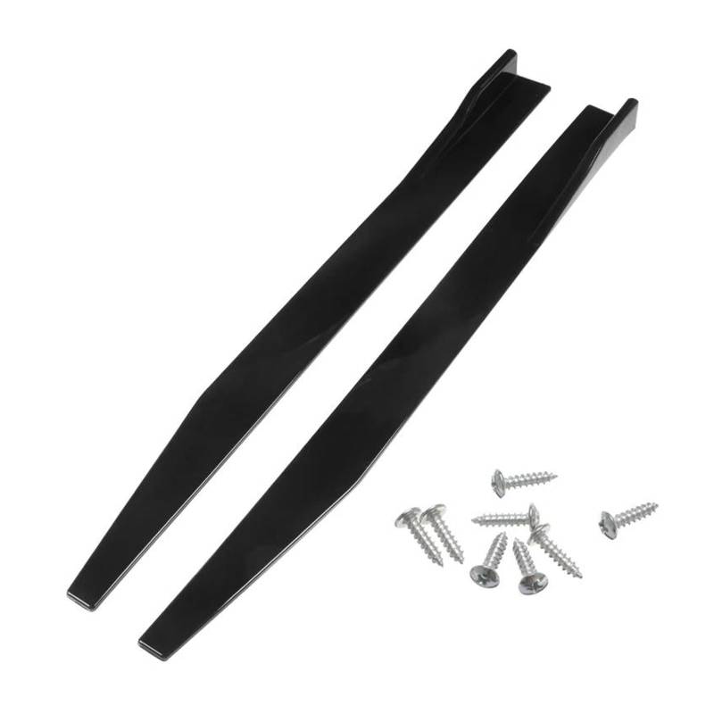 2 Stück 1,18 M/46,4 Zoll Für Toyota Universal Seitenschweller Spoiler Stoßstangenverlängerung Rocker Panels Lippenrock Kohlefaser Auto Seitenschweller Trittbretter Schweller(Bright Black) von HLJNLVBN