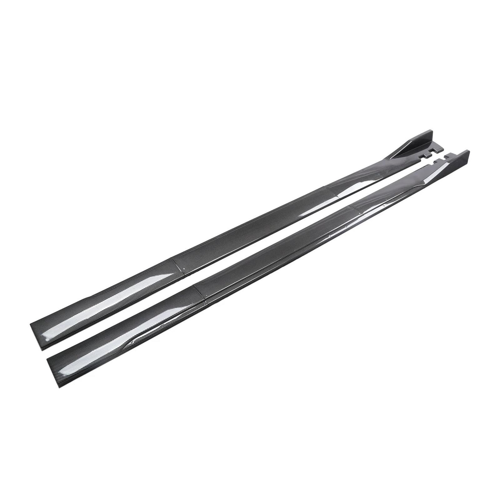 2m Für F10 F11 F32 F33 F36 F30 F80 M3 F82 M4 G30 G31 Auto Seite Rock Extensions Seite Röcke Winglet Splitter Lip Auto Seitenschweller Trittbretter Schweller(Kohlefaser-Optik) von HLJNLVBN