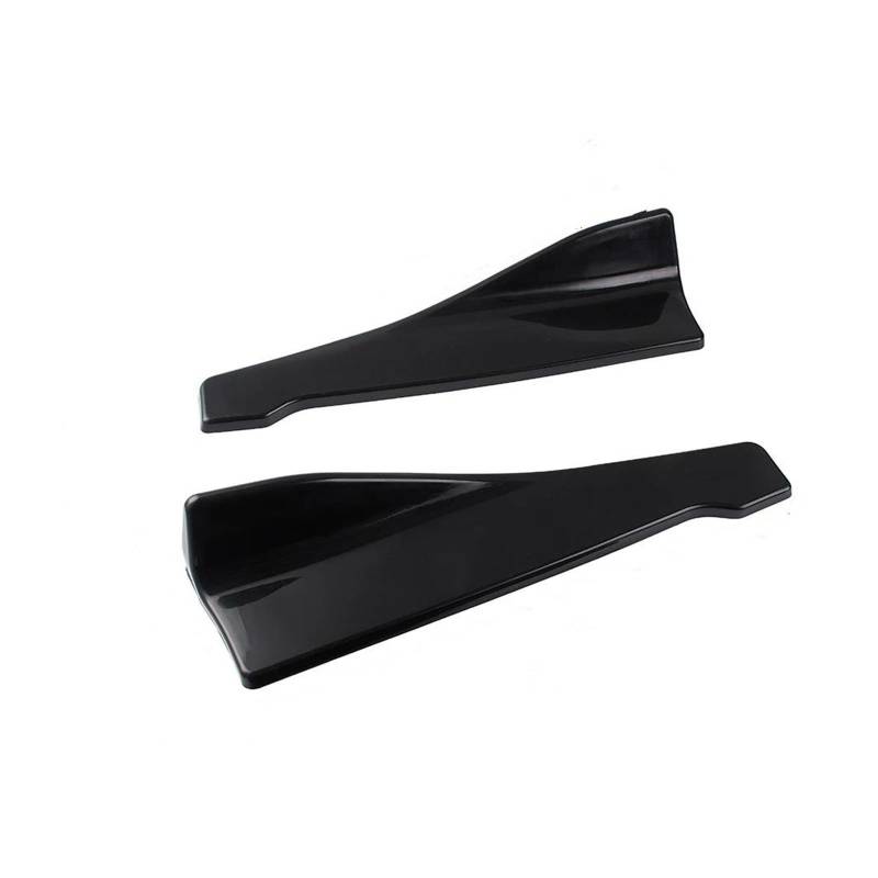 35 cm 48 cm Universal Auto Spoiler Seitliche Stoßstange Hinten Seite Rock Rocker Schutz Zierleisten Styling Carbon Faser Glänzend Schwarz Auto Seitenschweller Trittbretter Schweller(46cm Black) von HLJNLVBN