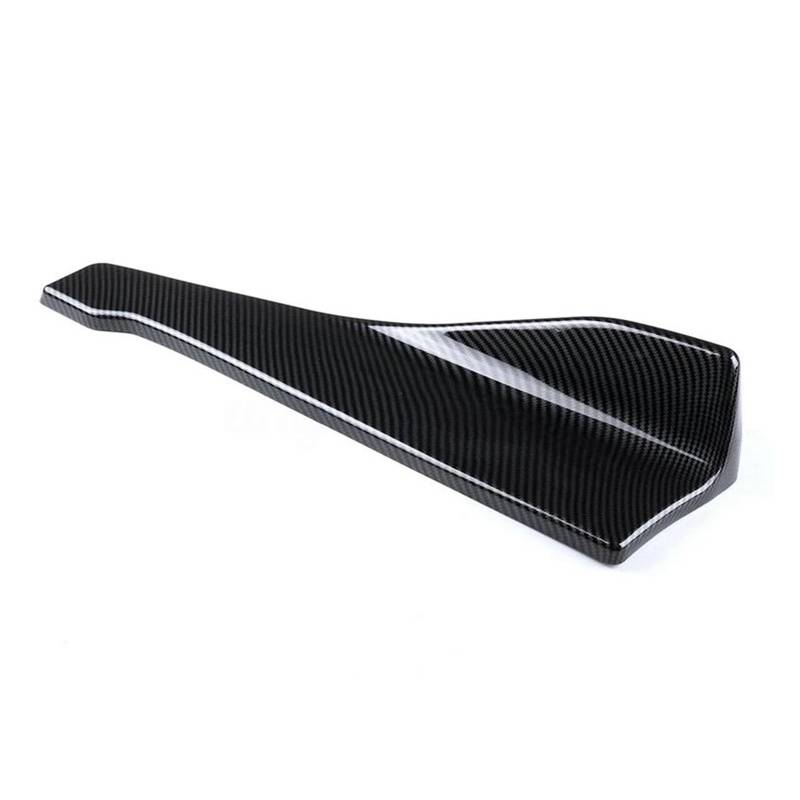 35 cm 48 cm Universal Auto Spoiler Seitliche Stoßstange Hinten Seite Rock Rocker Schutz Zierleisten Styling Carbon Faser Glänzend Schwarz Auto Seitenschweller Trittbretter Schweller(48cm Carbon) von HLJNLVBN