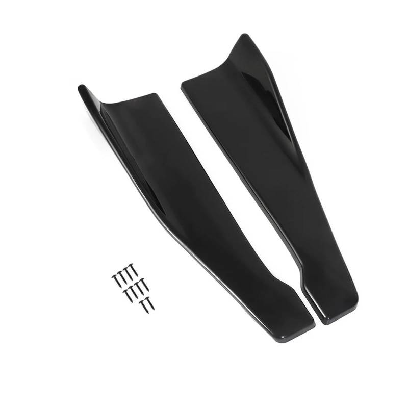 48CM Für VW Für Golf 5 6 Universal Auto Seite Rock Länge Bumper Spoiler Splitter Protector Scratch Auto Seitenschweller Trittbretter Schweller(Gloss Black) von HLJNLVBN