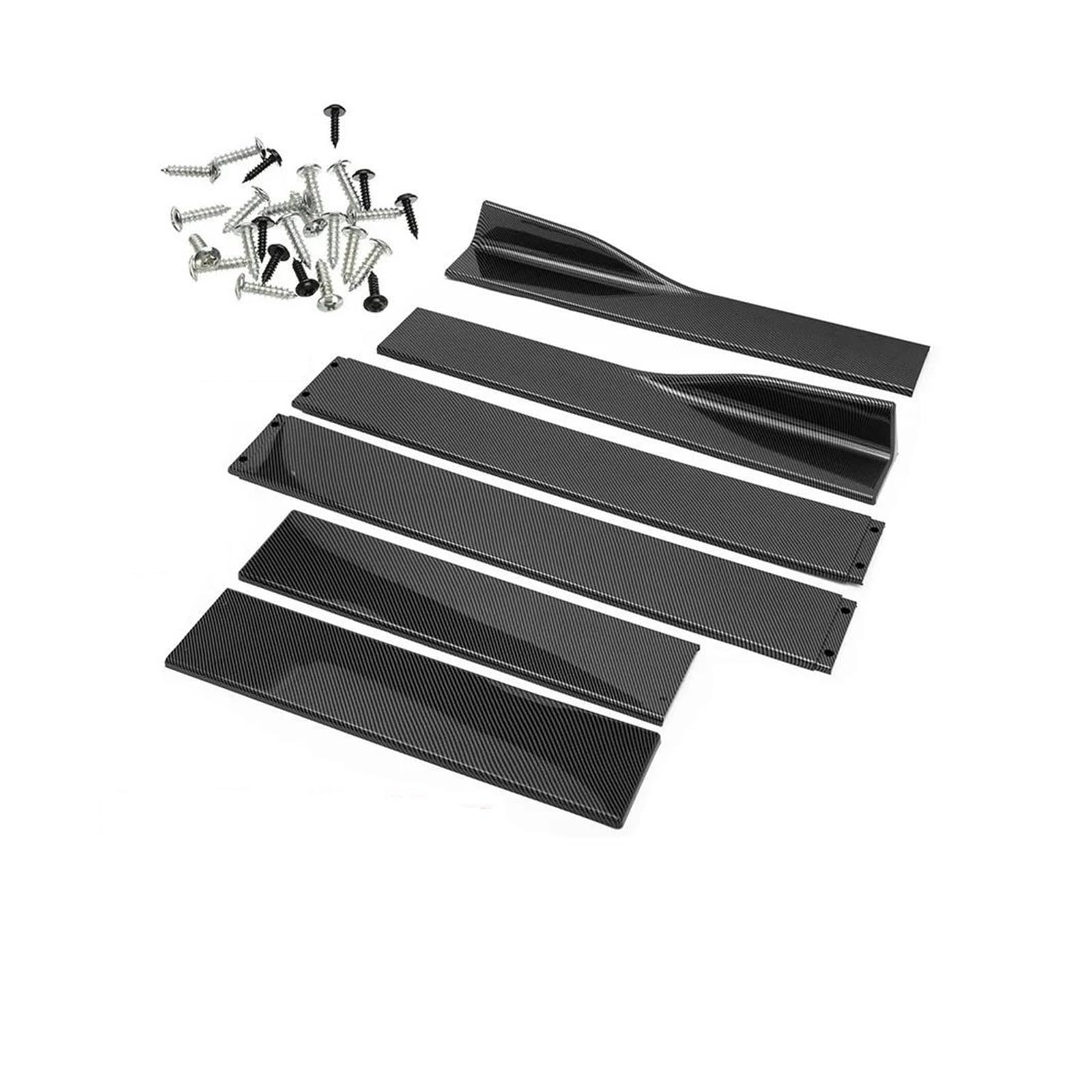 6PCS 2m/2,2 M Für A3 A4 A5 A6 A7 A7 A8 Q3 Q5 Q7 RS5 RS6 RS7 S3 S4 Für TT Seite Röcke Verlängerung Rocker Panels Lip Splitter Stoßstange Auto Seitenschweller Trittbretter Schweller(Carbonfiber 2m) von HLJNLVBN