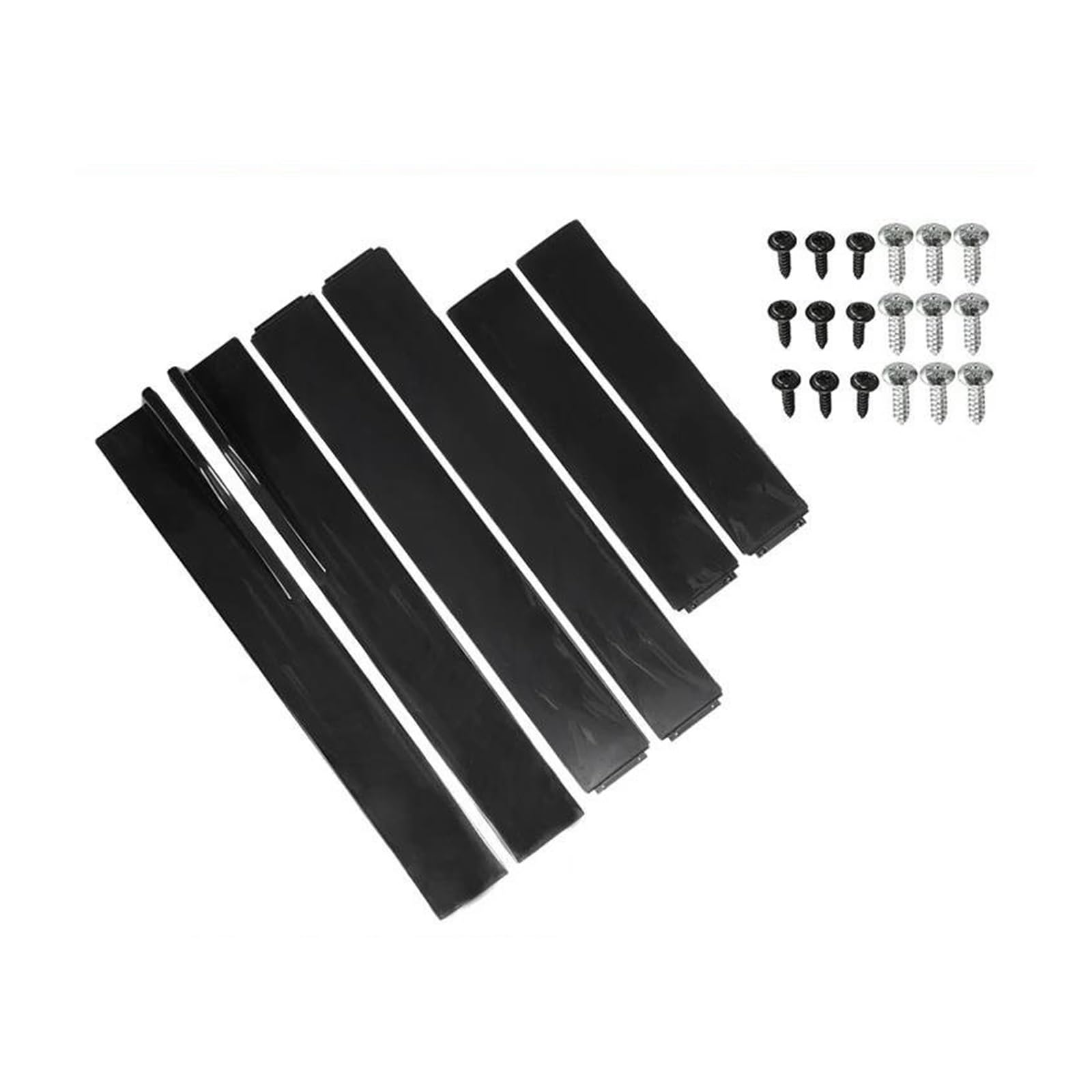 6PCS 2m/2,2m Universal Car Styling Vorderseite Röcke Verlängerung Rocker Panels Lip Flügel Splitter Auf Stoßstange Auto Seitenschweller Trittbretter Schweller(2.2m Bright Black) von HLJNLVBN