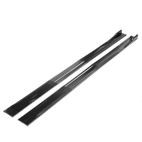 8PCS 2m/2,2m Für Lexus Universal Rocker Platte Lip Separator Stoßstange Seite Panels Spoiler Lip Splitter Diffusor Rock Seite Rock Verlängerung Auto Seitenschweller Trittbretter Schweller(Glossy Black von HLJNLVBN