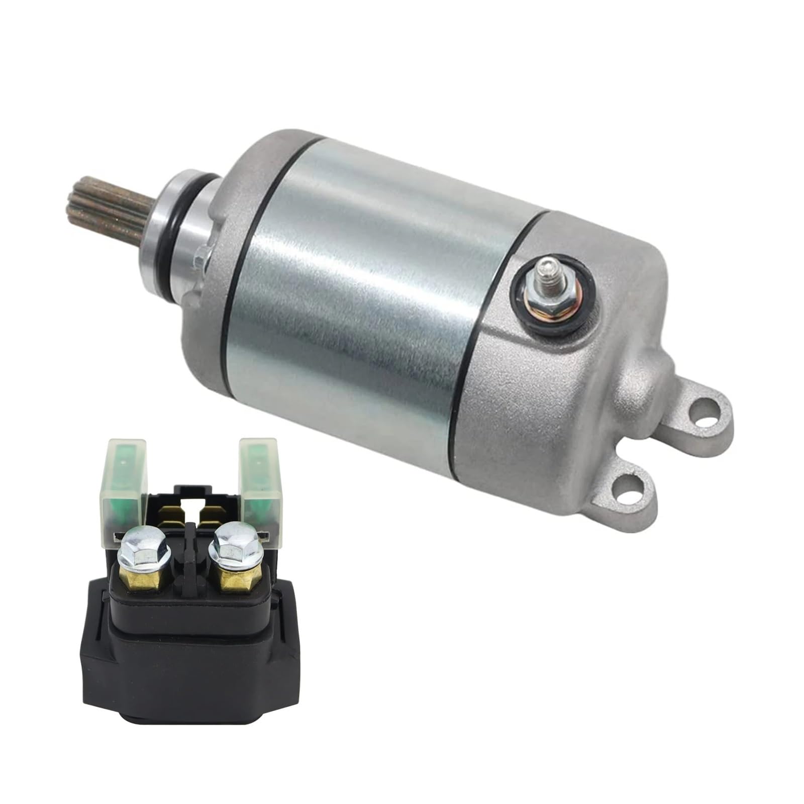 Anlasser Starter Für R6 YFZ-R6 YZFR6 2006-2016 OEM-Teil: 2C0-81890-00 2C0-81940-00 Elektrischer Motorsatz Anlasser Und Relais Motorrad Starter Motor von HLJNLVBN