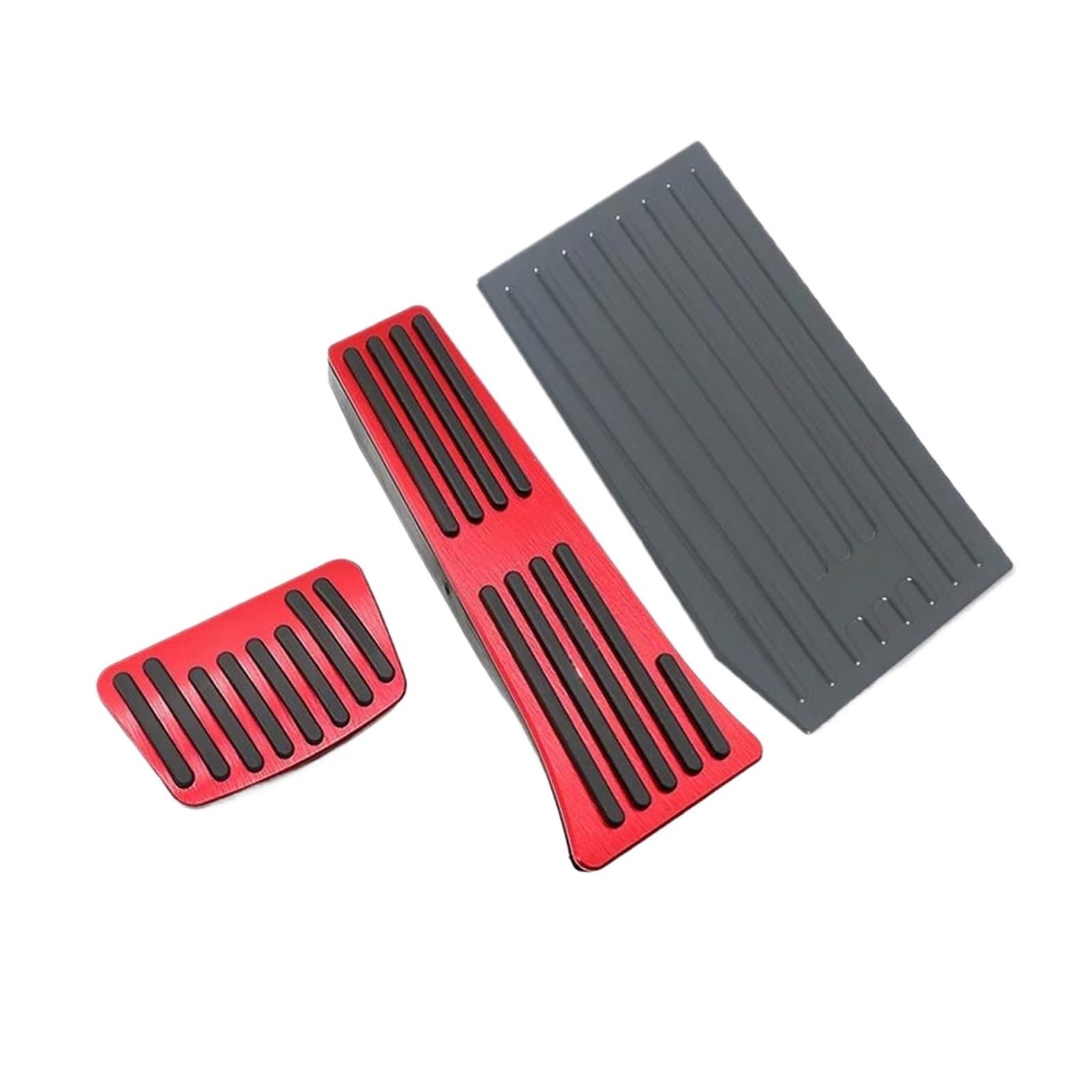 Auto Pedale Für Hyundai Für Tucson Für NX4 2021 2022 2023 2024 Auto Kraftstoff Beschleuniger Bremse Fuß Rest Pedal Nicht-Slip Pad Zubehör Bremse Fußpedal Auto Gaspedal(3pcs Black Red) von HLJNLVBN