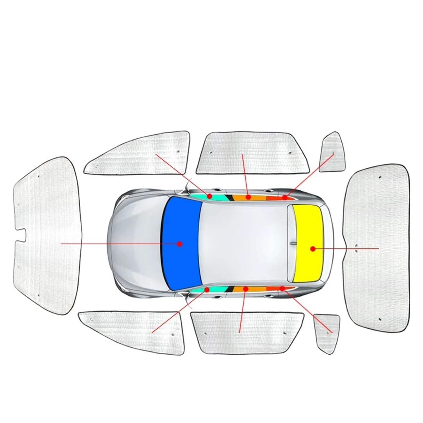 Auto-Sonnenschutz Für Benz Für GLC Für Coupe Für X253 Für X254 2015 2016 2017 2018-2024 Autosonnenschutz UV-Schutzabdeckung Seitenfenstervorhang Sonnenschutzvisier Auto-Seitenfenster-Sonnenschutz(Whol von HLJNLVBN