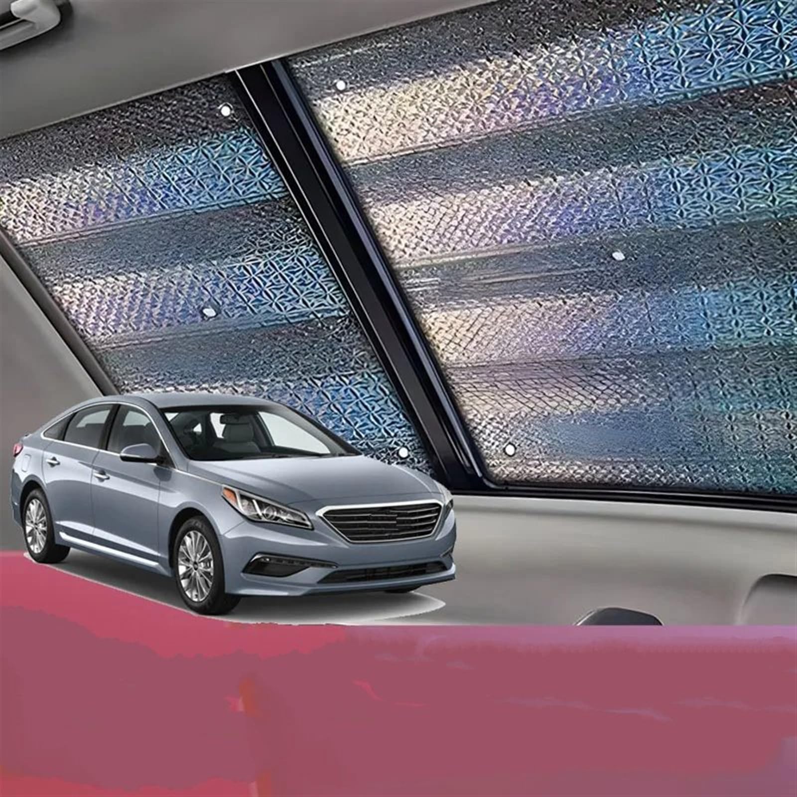 Auto-Sonnenschutz Für Hyundai Für Sonata Für LF Für MK7 2015 2016 2017 2018 2019 Auto Panoramadach Hitzeschild Fenster Sonnenschutz Anti-UV Schiebedach Sonnenschutz Auto-Seitenfenster-Sonnenschutz von HLJNLVBN