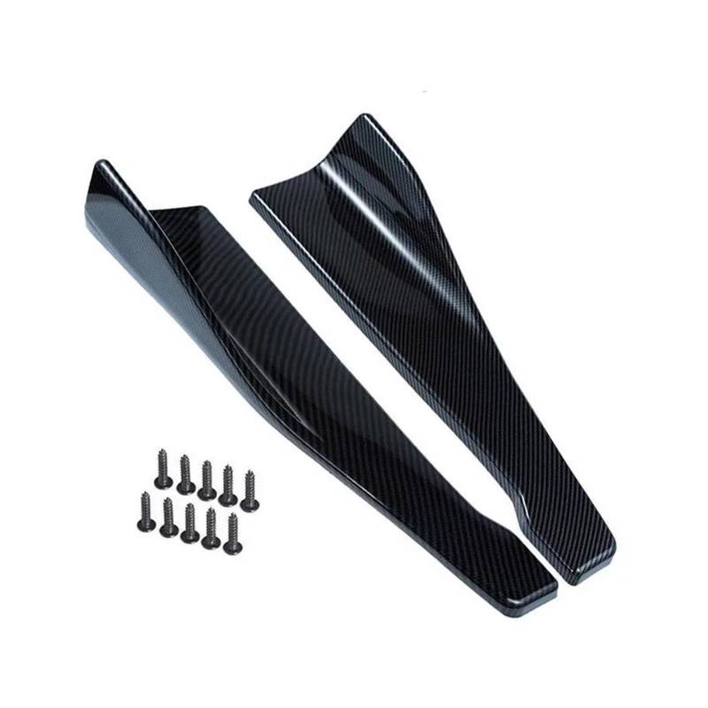 Auto Vorne Hinten Stoßstange Winglets Seite Rock Verlängerung Streifen Lip Spoiler Diffusor Splitter Scratch Protector Carbon Faser Auto Seitenschweller Trittbretter Schweller(Kohlefaser) von HLJNLVBN