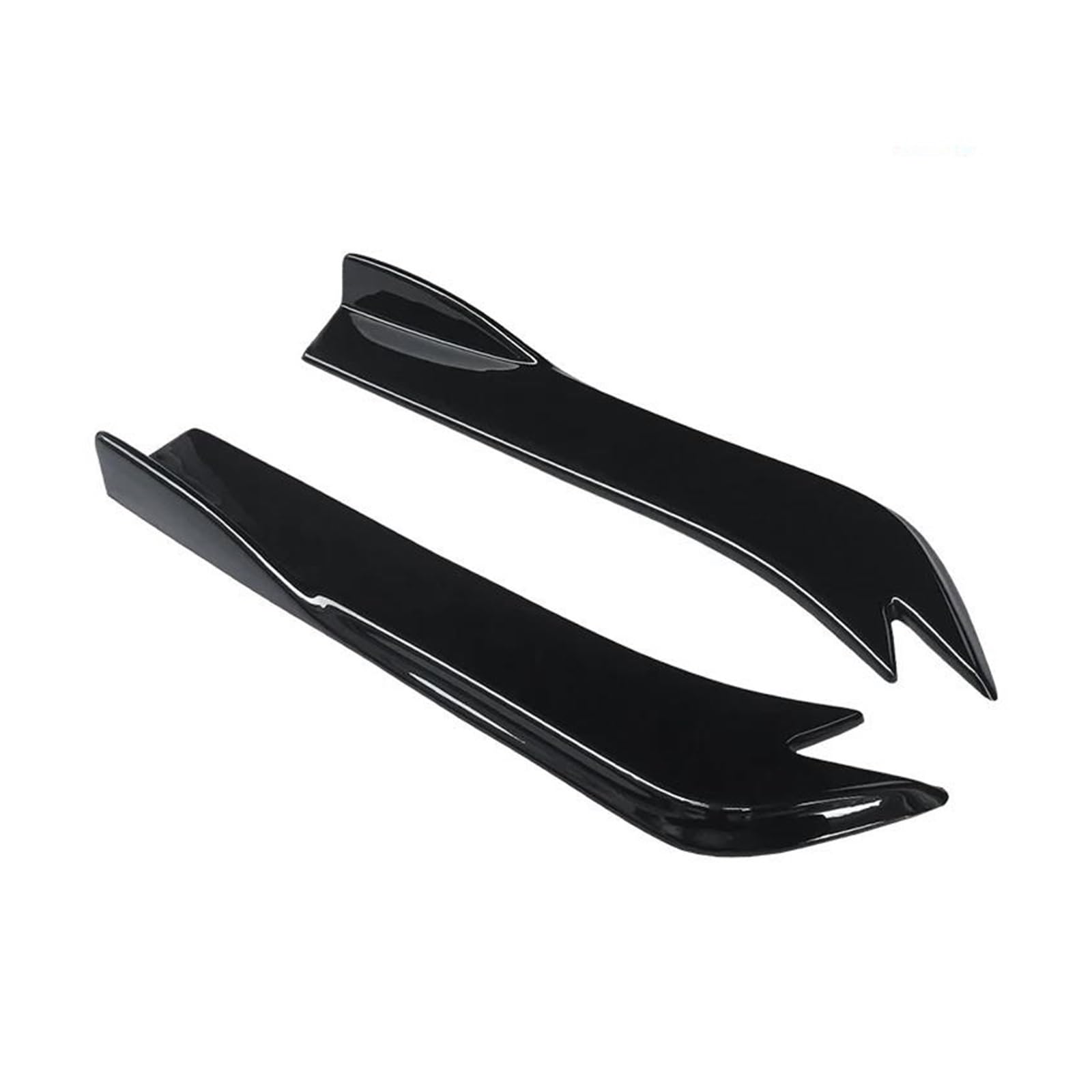 Für Benz C-Klasse W204 C63 2007-2014 2013 2012 Auto Hinten Stoßstange Splitter Schürzen Stamm Lip Spoiler Canard Flügel Diffusor Wrap Winkel Auto Seitenschweller Trittbretter Schweller(Gloss Black) von HLJNLVBN