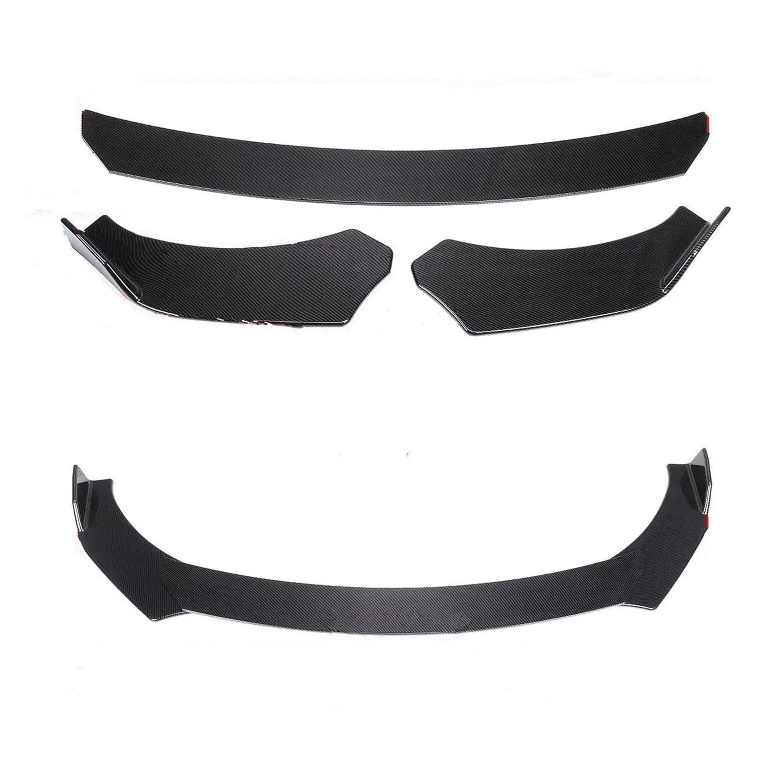 Für Citro_n C4 I Auto Seitenschweller Frontstoßstange Splitter Lippe Kotflügel Kotflügelverlängerung Auto Seitenschweller Trittbretter Schweller(3pcs B Carbon Bumper) von HLJNLVBN