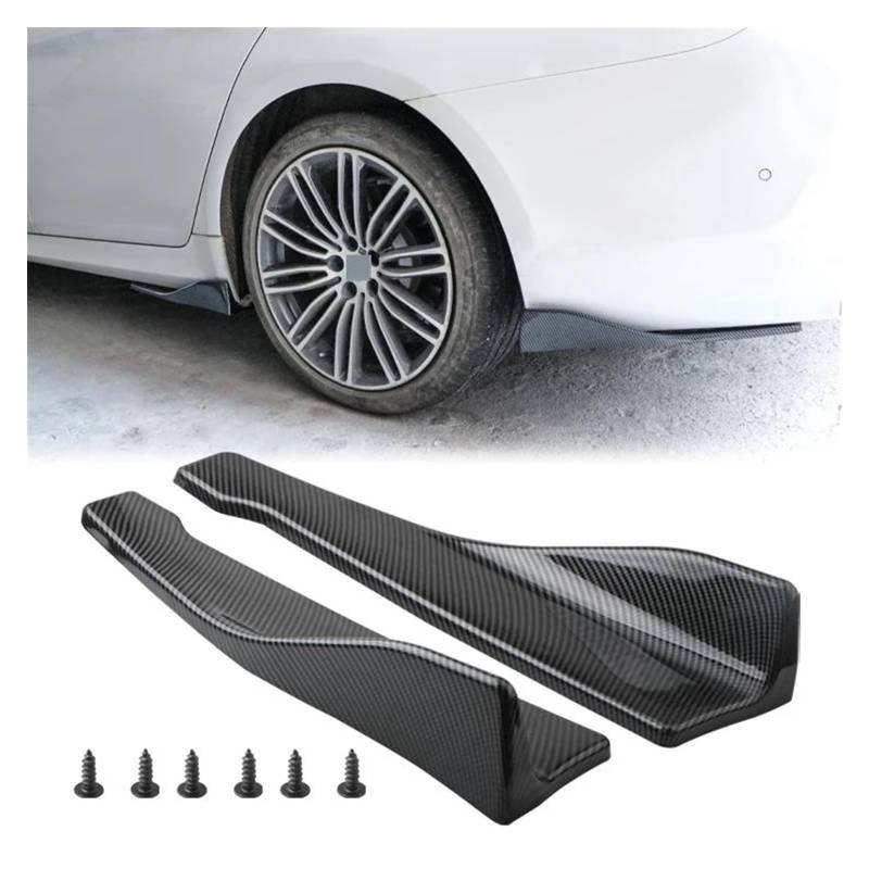 Für E90 Universal 48CM Spoiler Splitter Protector Scratch Länge Auto Seite Rock Stoßstange Auto Seitenschweller Trittbretter Schweller(Kohlefaser) von HLJNLVBN