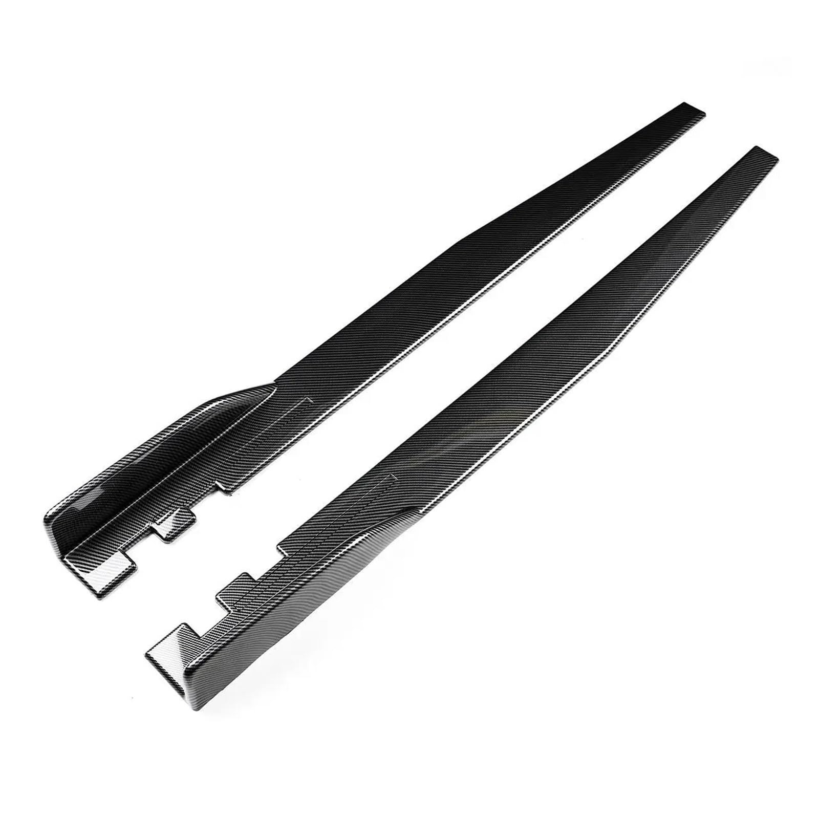 Für Lexus IS200T IS250 IS350 ES300h ES330 ES350 Carbon Auto Seitenschweller Winglet Extensions Splitter Rocker Panel Splitter Lippen Auto Seitenschweller Trittbretter Schweller(Glossy Black) von HLJNLVBN