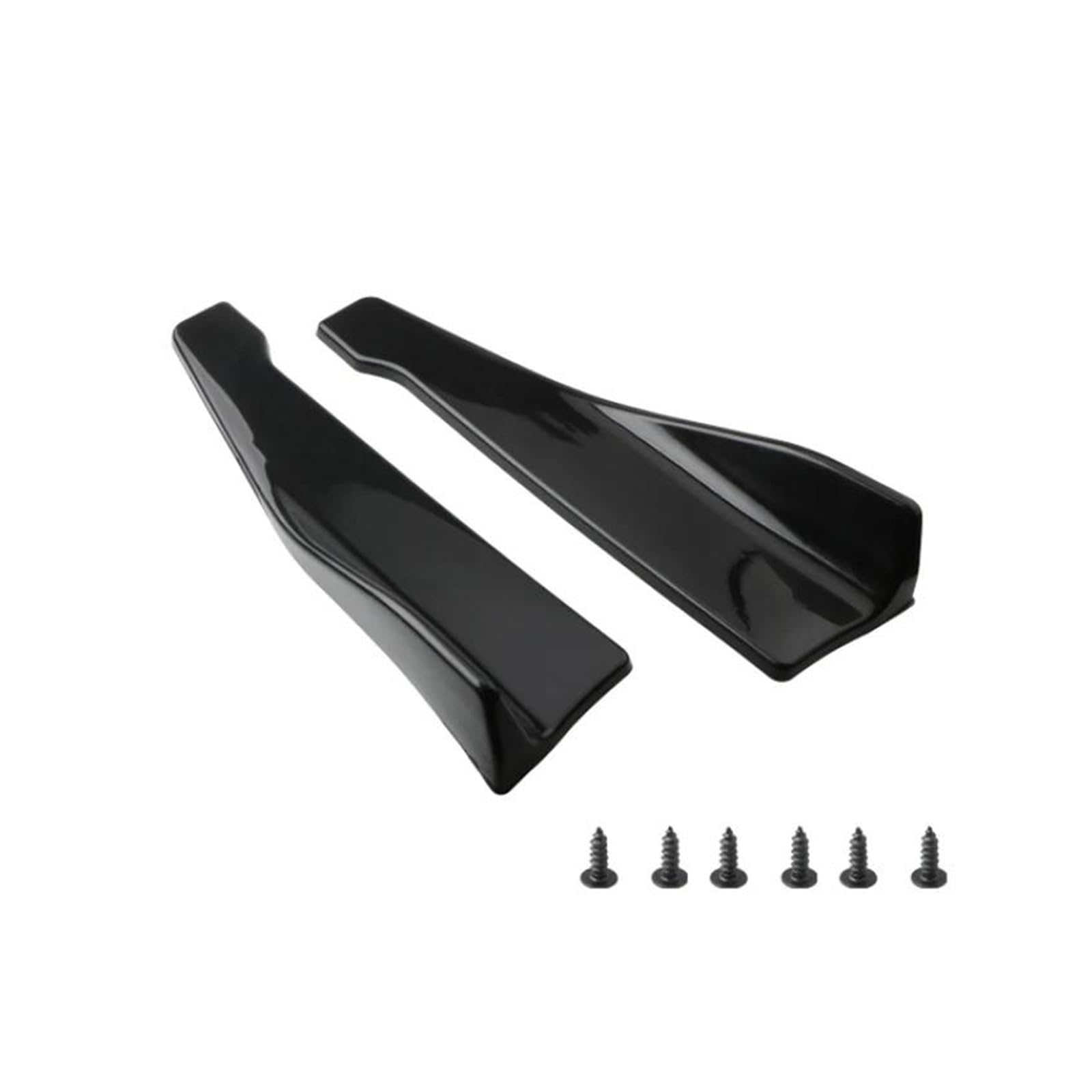 Für VW Für Golf 5 6 Universal 48CM Länge Auto Seite Rock Bumper Spoiler Splitter Protector Scratch Auto Seitenschweller Trittbretter Schweller(Schwarz) von HLJNLVBN