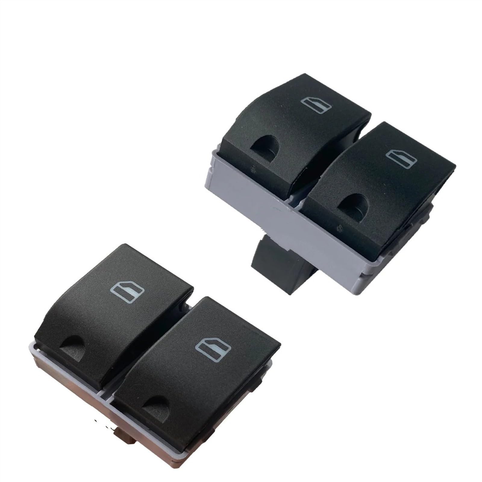 Hauptfensterheberschalter 1/2PCS Front Power Fenster Control Schalter Taste 6Q0959858 Für VW Für Polo 4 9N Für Limousine Für Für GOL Mk2 Fuchs Sitz Für Ibiza Auto Fensterschalter(1 Pair-2PCS) von HLJNLVBN