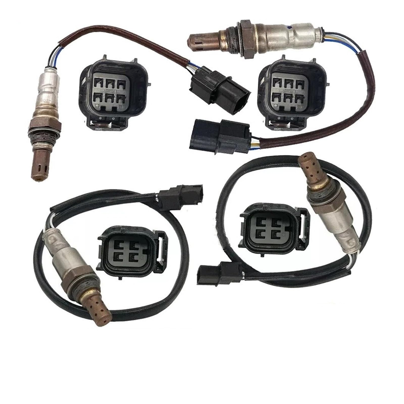 Sauerstoffsensor 4X Sauerstoff O2 Sensor 1 2 Für Ridgeline Für Pilot 3,5 L 2009 2010 2011 Für Für ZDX Für MDX 3,7 L 2012V6 Upstream Downstream 5 Drähte Lamdasonde von HLJNLVBN