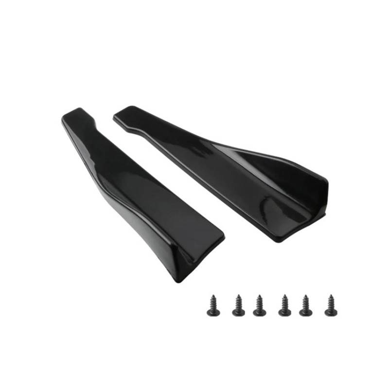 Universal 48CM Länge Auto Seitenschweller Stoßstange Spoiler Splitter Schutz Scratch Auto Seitenschweller Trittbretter Schweller(Schwarz) von HLJNLVBN