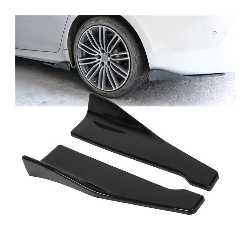 Universal Auto Spoiler Hinten Stoßstange Streifen Lip Diffusor Splitter Scratch Protector Auto Tuning Zubehör Carbon Faser Auto Seitenschweller Trittbretter Schweller(Side Skirt BK) von HLJNLVBN