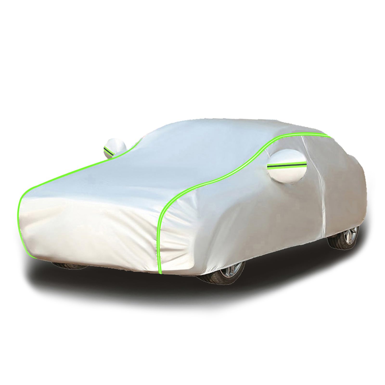 Auto Abdeckplane Wasserdicht für Mercedes Benz SL (R107) 560 SL, Auto Schutzhülle Autoabdeckung Outdoor Autogarage Wasserdicht Auto Abdeckung Car Cover Sommer für Auto(White-green) von HLLZZPDCO