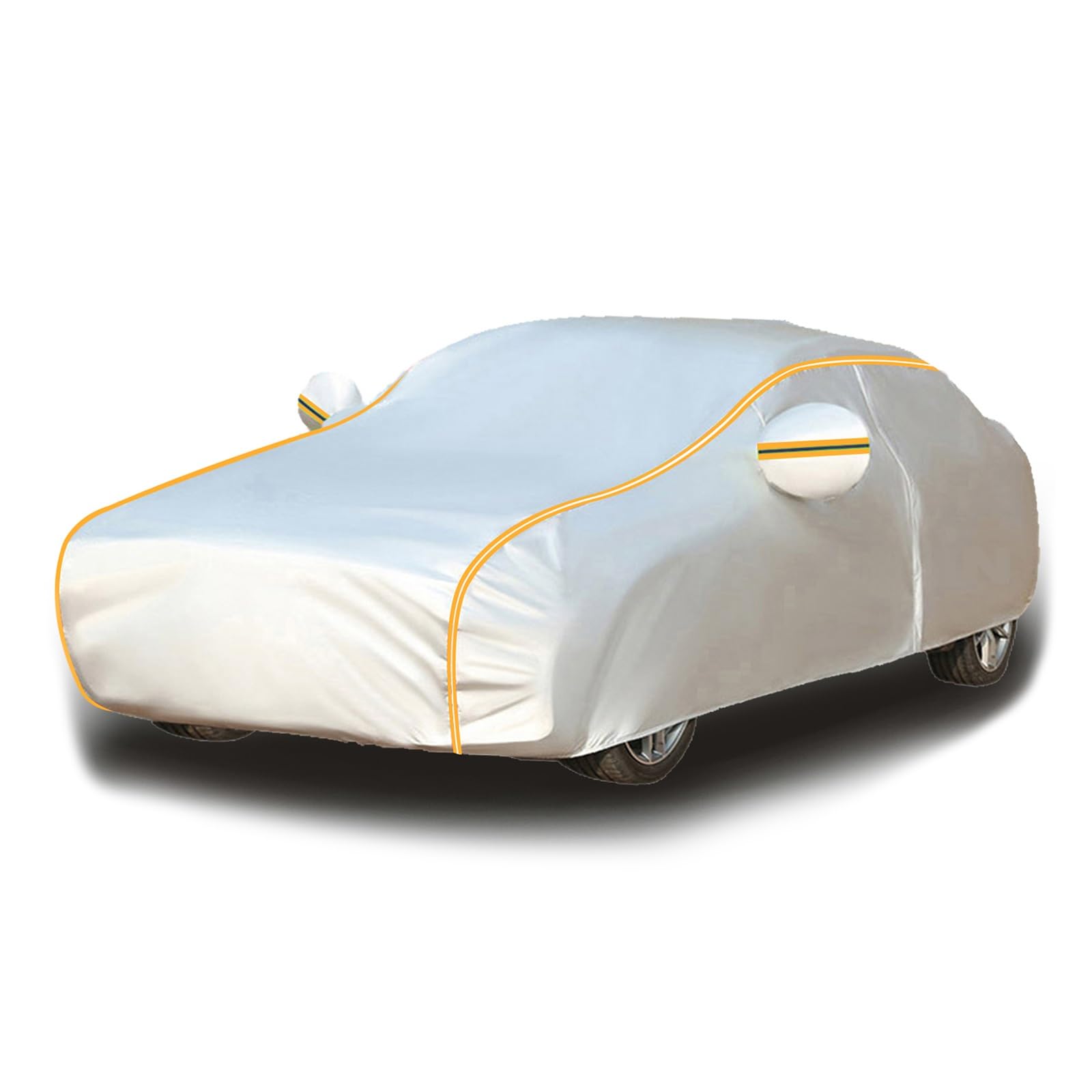 Auto Abdeckplane Wasserdicht für Mercedes Benz SL (R107) 560 SL, Auto Schutzhülle Autoabdeckung Outdoor Autogarage Wasserdicht Auto Abdeckung Car Cover Sommer für Auto(White-yellow) von HLLZZPDCO