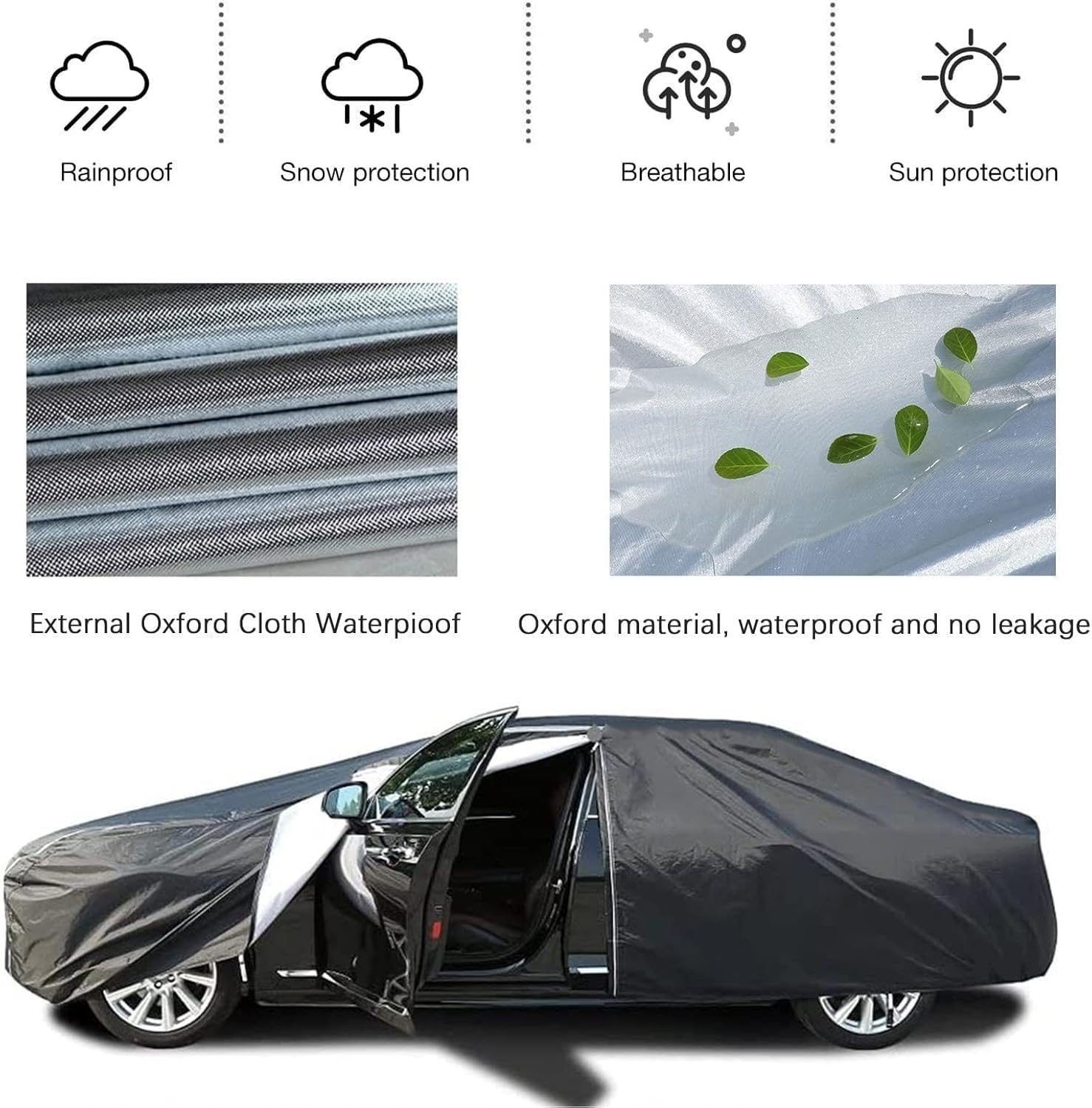 HLLZZPDCO Autoabdeckung für Peugeotpartner RCZ Sonnen regenund schneefest Allwetterschutz Mehrfarbig universelle Autoabdeckung(B,Partner) von HLLZZPDCO